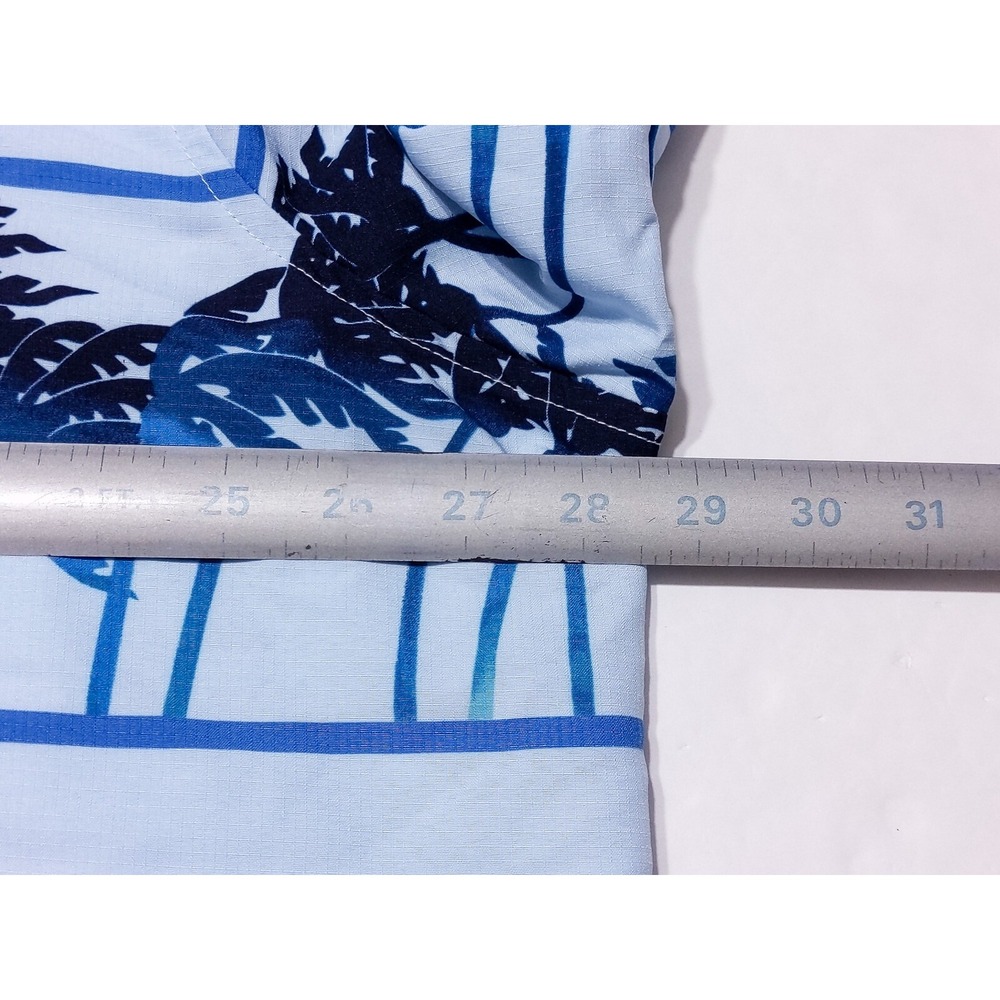 DISNEY WORLD Typhoon Lagoon Cast Member Uniform Shirt Blue Palms Men's XXL 2XL - Picture 3 of 7